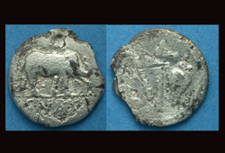 Julius Caesar, Denarius, Elephant, c. 49-48 BC